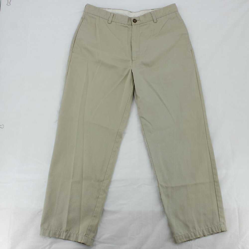 Vintage L.L. Bean Double L Chinos – Khaki – Fit: Classic - Size 35 - Picture 1 of 5